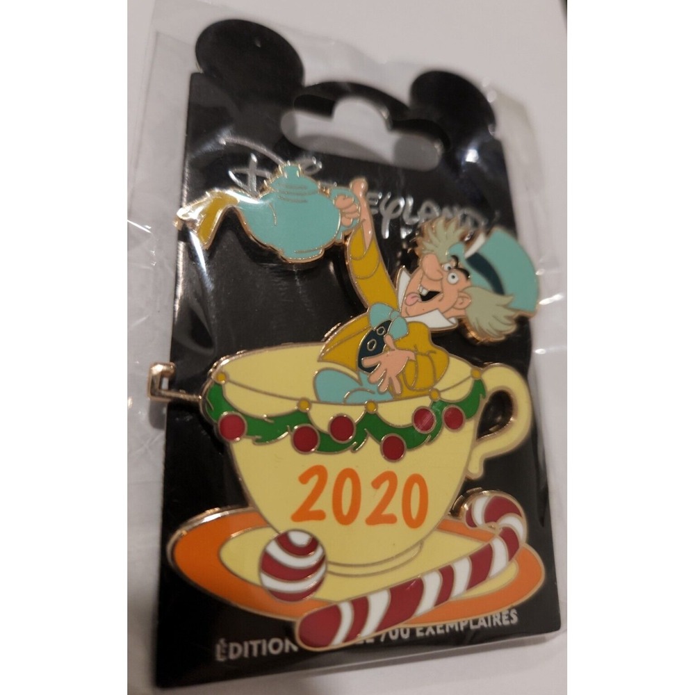MAD HATTER Disney Trading‎ Pin Teacup Christmas DLP Disneyland Paris LE CP089